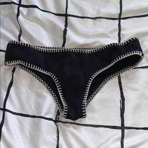 Victoria’s Secret Black White Stitch Bikini Bottom